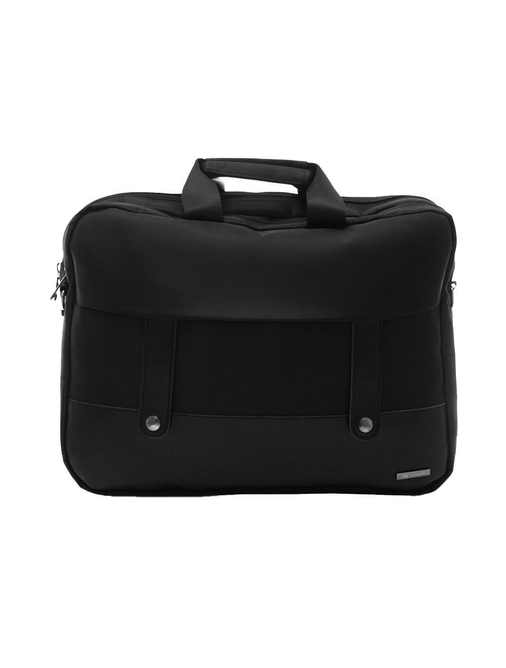 L’AVVENTO (BG733) Office Double Laptop Shoulder Bag – Up to 15.6″ – Black